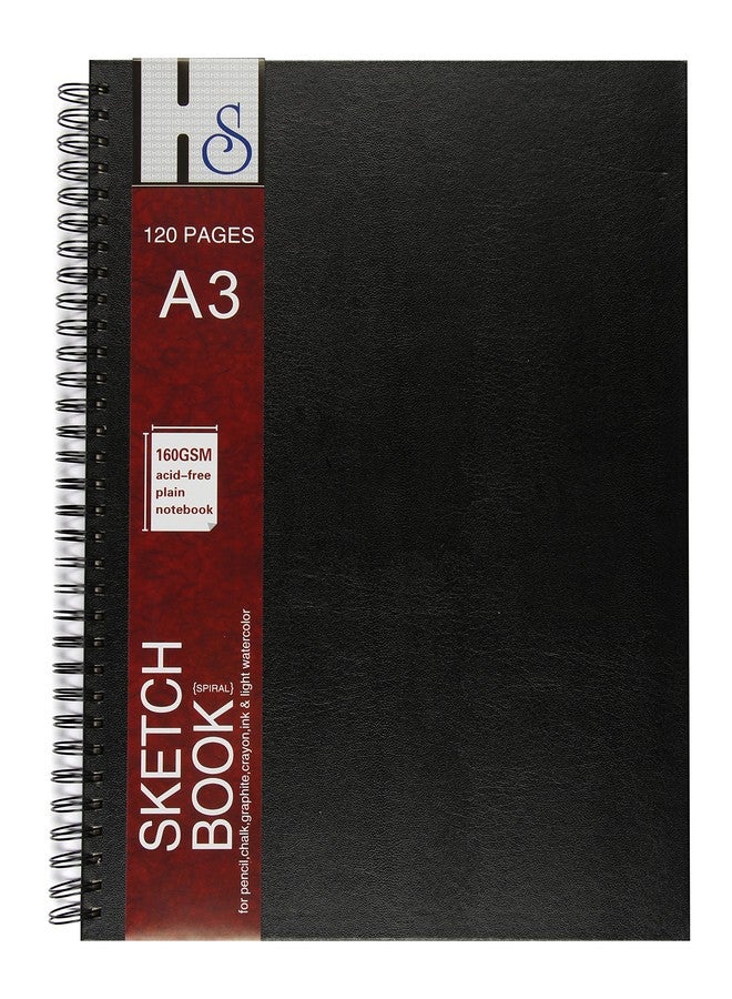 اتش اس دفاتر رسم أكريليك للفنانين من HS، 160 غرام/متر مربع، خالية من الأحماض (مقاس A3، غلاف حلزوني) - Image 1